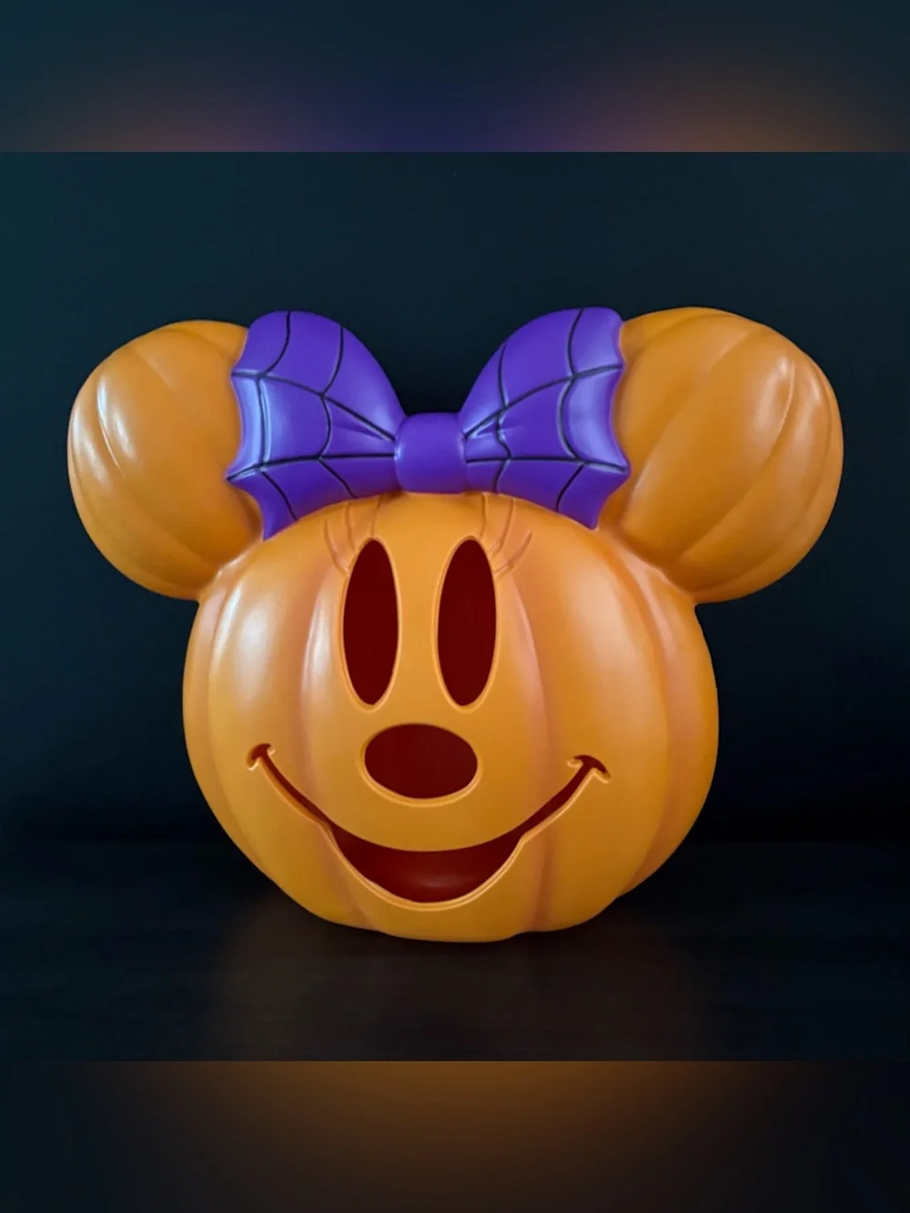 NEW Disney Minnie Mouse Light Up Pumpkin Blow Mold Halloween Fall Decor